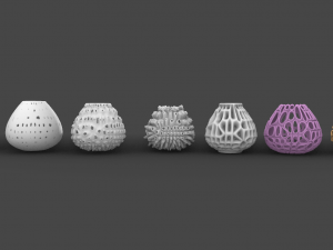 Decorative flower pot -decorative light cover Modelo 3D