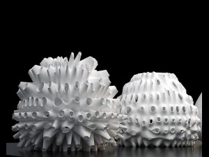 Dekoratif saksı-dekoratif aydınlatma koruması 3D Model