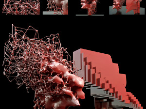 recursive algorithms sculpture 3D 模型