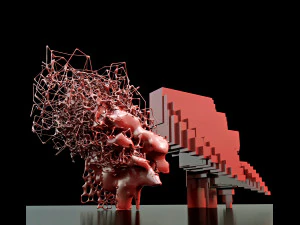 escultura de algoritmos recursivos Modelo 3D