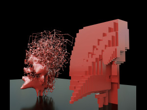 recursive algorithms sculpture 3D Модель