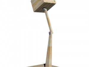 wooden table lamp 3D 모델