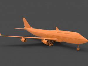 boeing 747 3D प्रिंट मॉडल