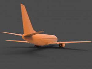 boeing 737 Model Cetak 3D