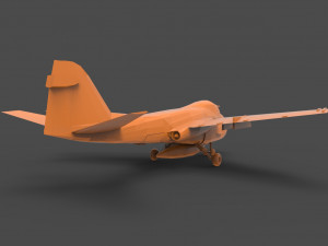 grumman a-6 3D Print Model