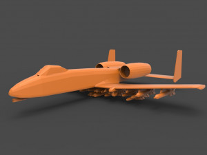 a-10 thunderbolt Model do druku 3D