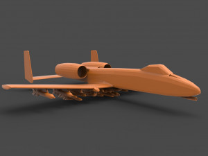 a-10 thunderbolt 3D Принт Модель