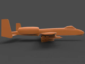 a-10 thunderbolt 3D Print Model