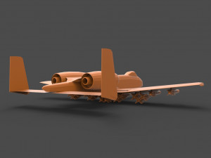 a-10 thunderbolt 3D Принт Модель