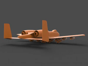 a-10 thunderbolt 3D Print Model