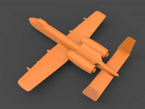 a-10 thunderbolt 3D Print Model