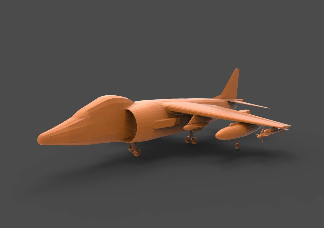 av-8b harrier 3D Print Model .c4d .max .obj .3ds .fbx .stl .blend