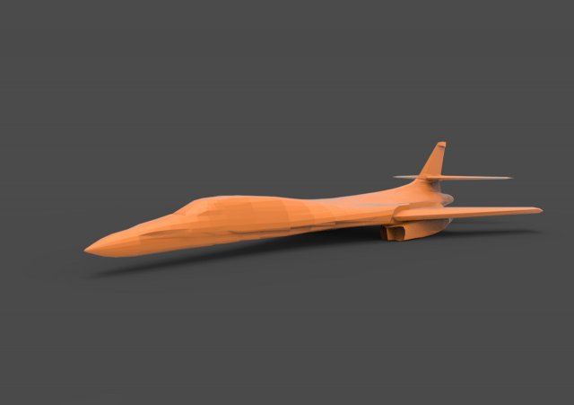 rockwell b-1 3D 打印模型 .c4d .max .obj .3ds .fbx .stl .blend 
