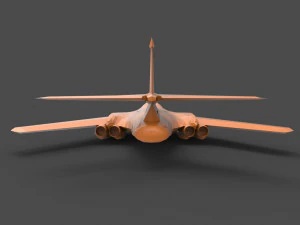 rockwell b-1 3D Print Model