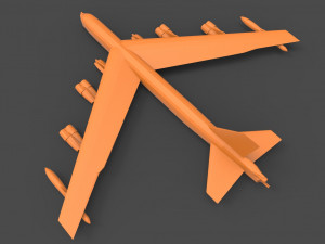 b-52 stratofortress 3D 프린트 모델
