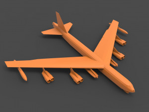 b-52 stratofortress 3D 프린트 모델