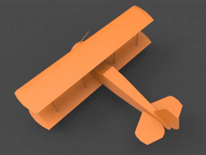 biplano2 Modello di stampa 3D