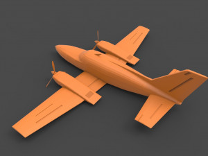 cessna 402 3D Print Model