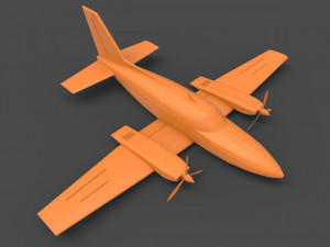 cessna 402 3D Print Model