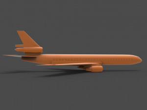 douglas dc-10 3D 打印模型