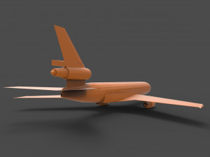 douglas dc-10 3D 打印模型