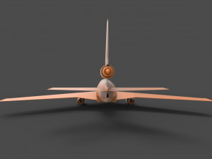 douglas dc-10 3D 打印模型