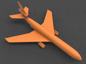 douglas dc-10 Model Cetak 3D