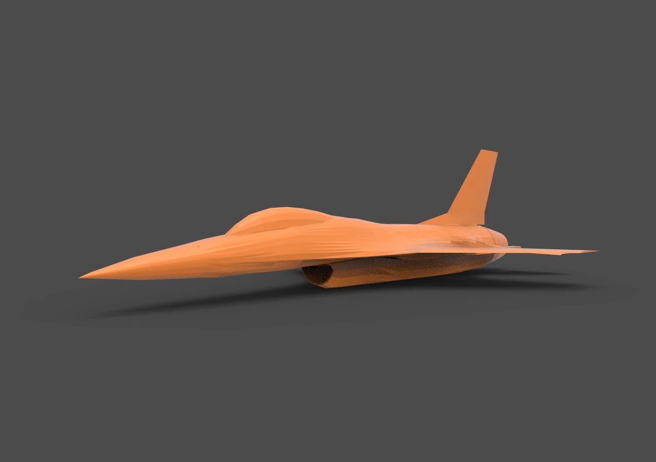 general dynamics f-16 3D Print Model .c4d .max .obj .3ds .fbx .stl .blend 
