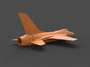 general dynamics f-16 3D Print Model