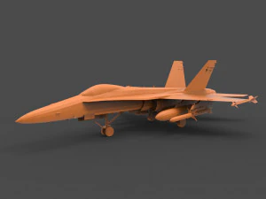 calabrone f-18 Modello di stampa 3D