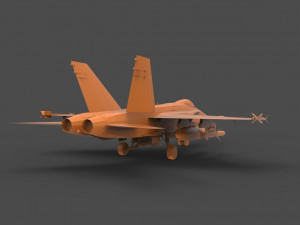 f-18 hornet 3Dプリントモデル