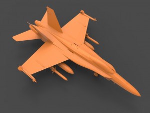 f-18 hornet 3Dプリントモデル