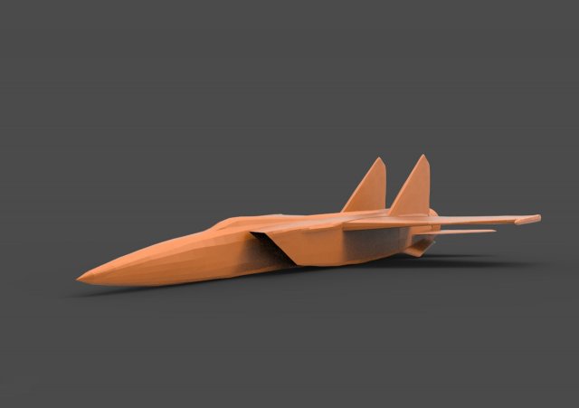 mikoyan-gurevich mig-25 3D-printmodel .c4d .max .obj .3ds .fbx .stl .blend 