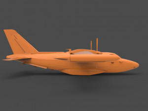 mitsubishi mu-2 3D-printmodel