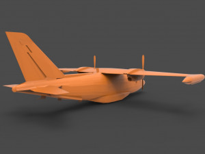 mitsubishi mu-2 3D-printmodel