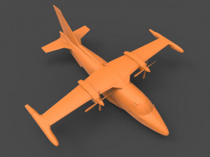 mitsubishi mu-2 3D-printmodel