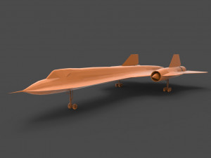 sr-71 3Dプリントモデル