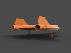 sr-71 3Dプリントモデル