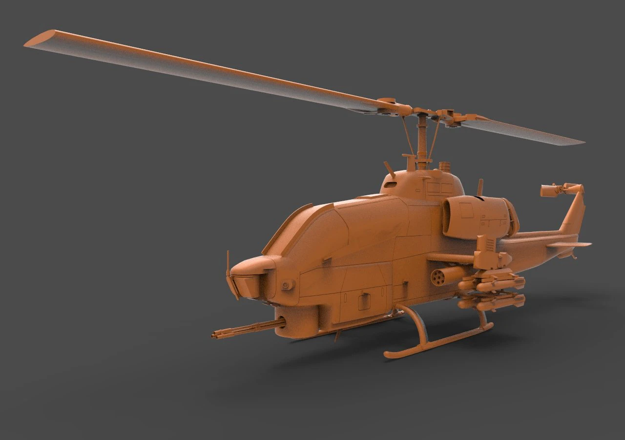 ah 1 3D Print Model .c4d .max .obj .3ds .fbx .stl .blend 