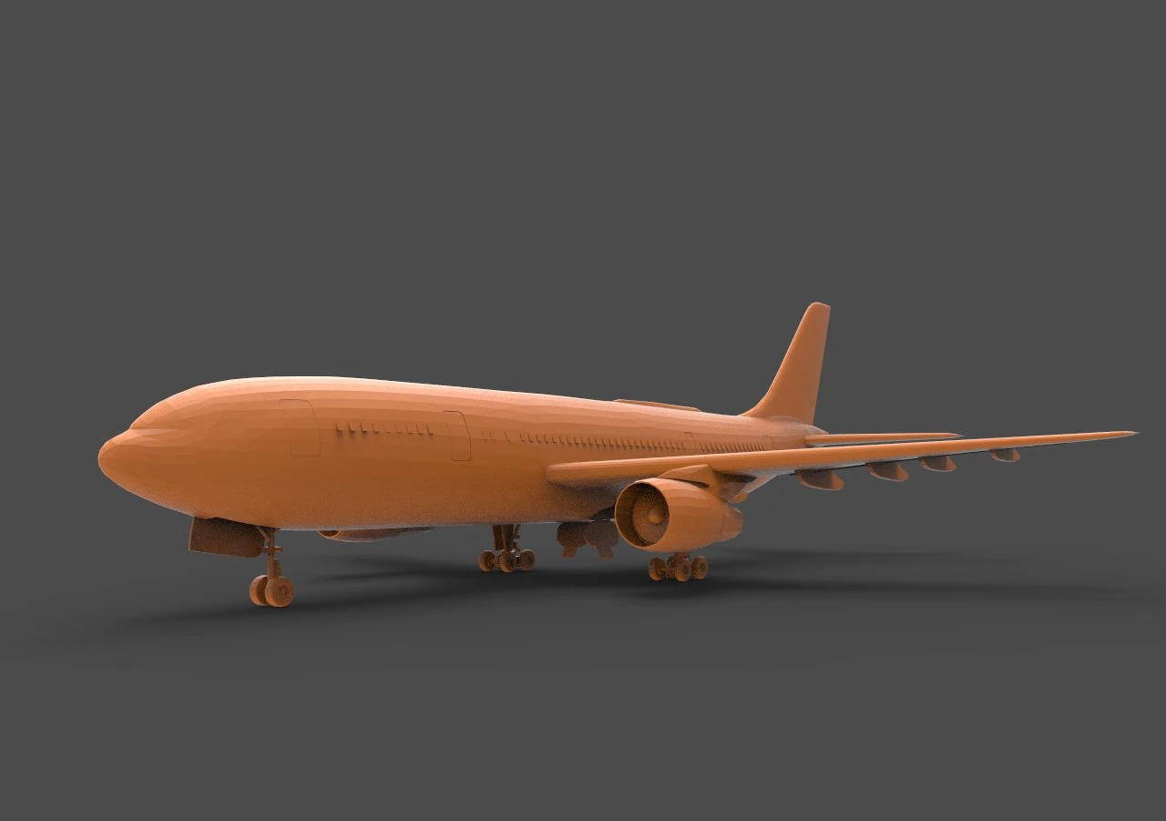 airbusa320 3D Print Model .c4d .max .obj .3ds .fbx .stl .blend 