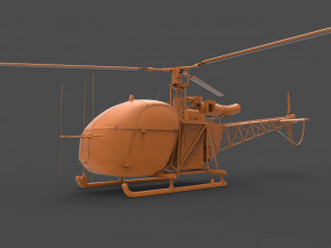 alouette ii Modello di stampa 3D