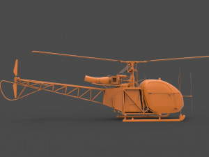 alouette ii 3D प्रिंट मॉडल