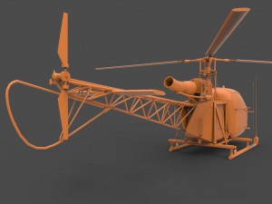 alouette ii 3D प्रिंट मॉडल