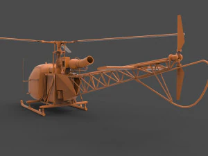 alouette ii 3D Print Model