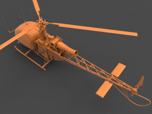 alouette ii 3D प्रिंट मॉडल