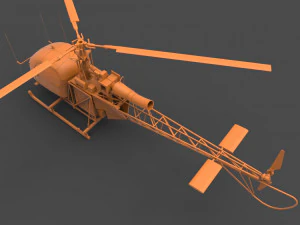 alouette ii 3D Print Model