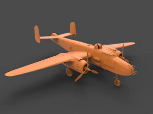 b-25j 3D Print Model