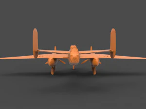 b-25j 3D Print Model