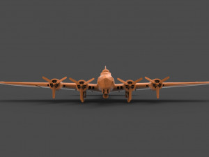 b-17 Modelo de Impressão 3D