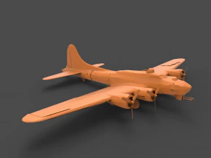 b-17 3D Print Model